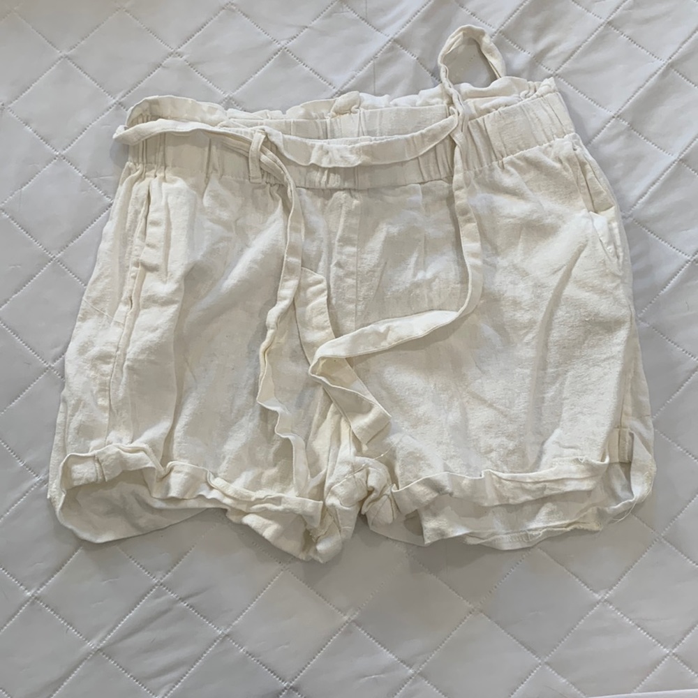 Cream shorts